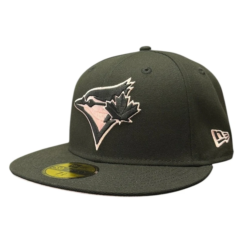 Toronto Blue Jays Black and Pink 25th Anniversary Patch UV New Era 59FIFTY Fitted Hat