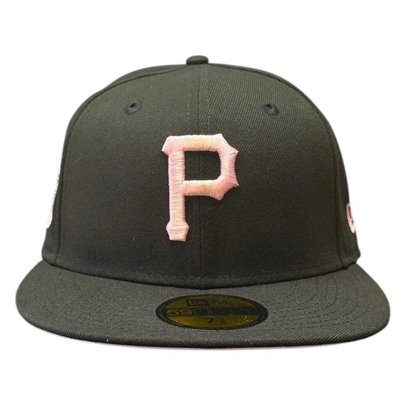 Pittsburgh Pirates Black and Pink Three Rivers Patch UV New Era 59FIFTY Fitted Hat