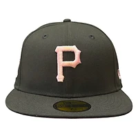 Pittsburgh Pirates Black and Pink Three Rivers Patch UV New Era 59FIFTY Fitted Hat