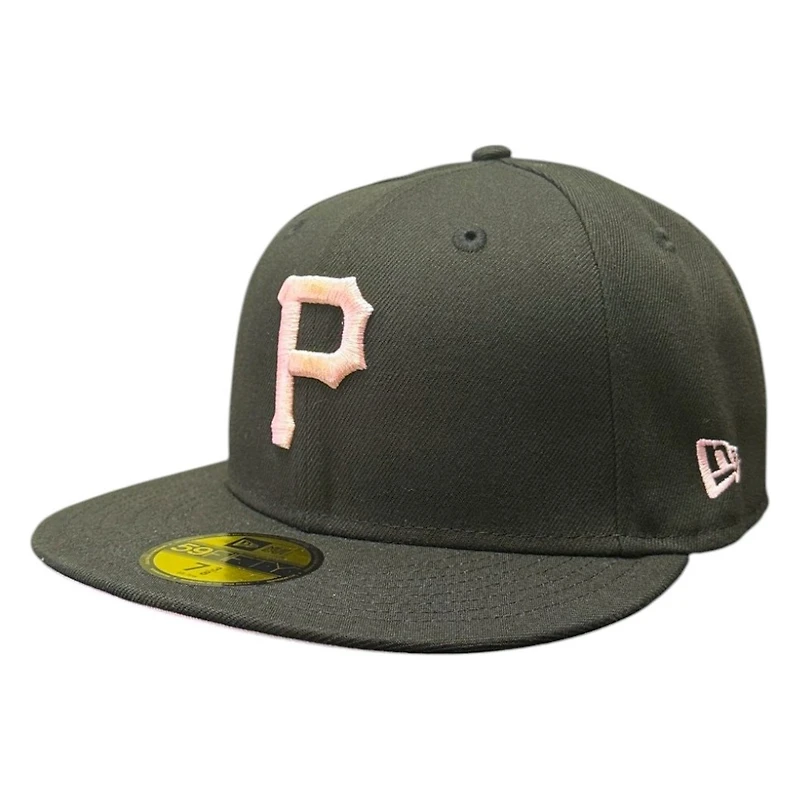 Pittsburgh Pirates Black and Pink Three Rivers Patch UV New Era 59FIFTY Fitted Hat
