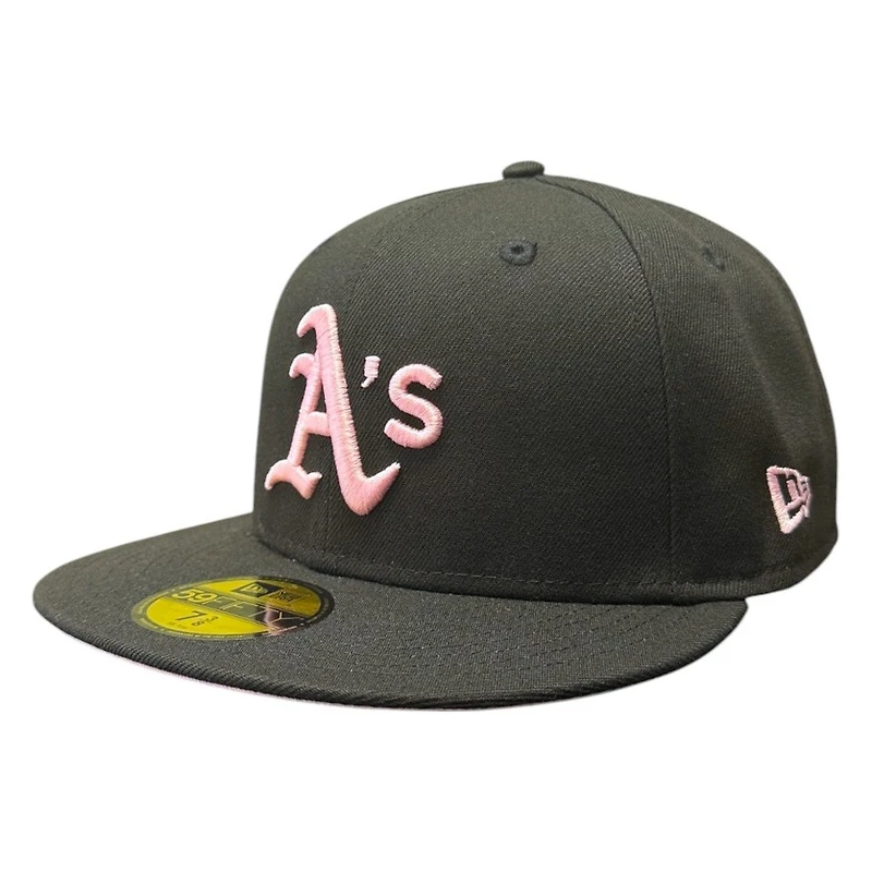 Oakland Athletics Black and Pink Battle of the Bay Patch UV New Era 59FIFTY Fitted Hat