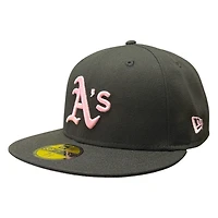 Oakland Athletics Black and Pink Battle of the Bay Patch UV New Era 59FIFTY Fitted Hat