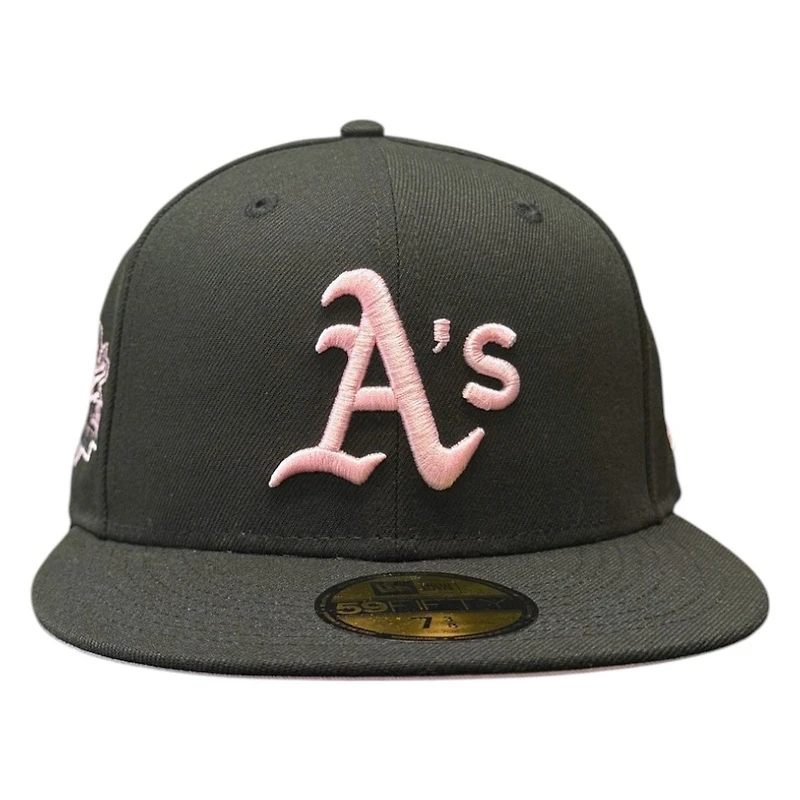 Oakland Athletics Black and Pink Battle of the Bay Patch UV New Era 59FIFTY Fitted Hat