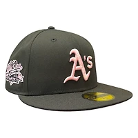 Oakland Athletics Black and Pink Battle of the Bay Patch UV New Era 59FIFTY Fitted Hat