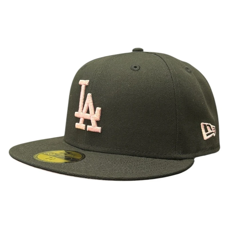 Los Angeles Dodgers Black and Pink 100th Anniversary Patch UV New Era 59FIFTY Fitted Hat