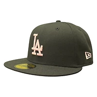 Los Angeles Dodgers Black and Pink 100th Anniversary Patch UV New Era 59FIFTY Fitted Hat