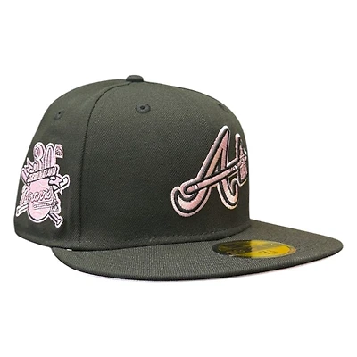 Atlanta Braves Black and Pink 30th Anniversary Patch UV New Era 59FIFTY Fitted Hat