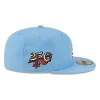 Atlanta Braves Sky Blue USA Logo 250th Anniversary Patch New Era 59FIFTY Fitted Hat