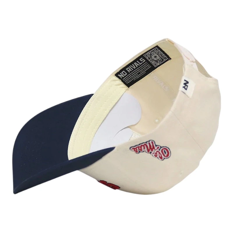 Ole Miss Rebels Classic Upside Down Logo No Rivals Snapback Hat