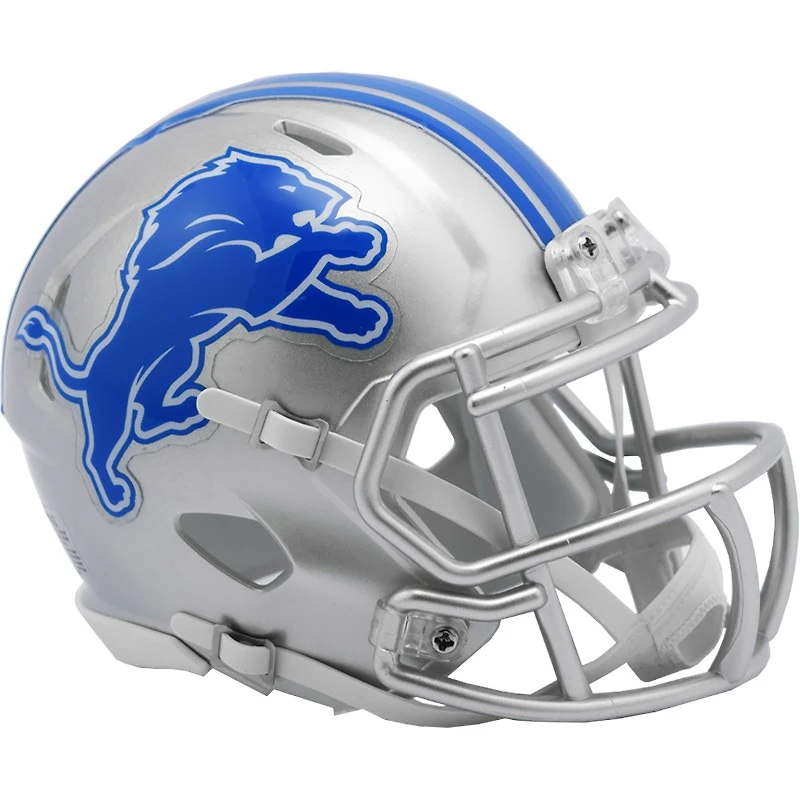 Detroit Lions Gray 2017-2023 Riddell Speed Mini Helmet
