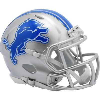 Detroit Lions Gray 2017-2023 Riddell Speed Mini Helmet