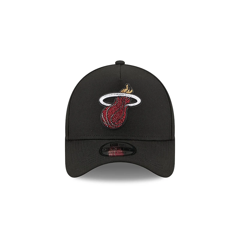Miami Heat Black 2026 NBA Draft New Era 9FORTY A-Frame Snapback Hat