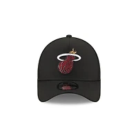 Miami Heat Black 2026 NBA Draft New Era 9FORTY A-Frame Snapback Hat