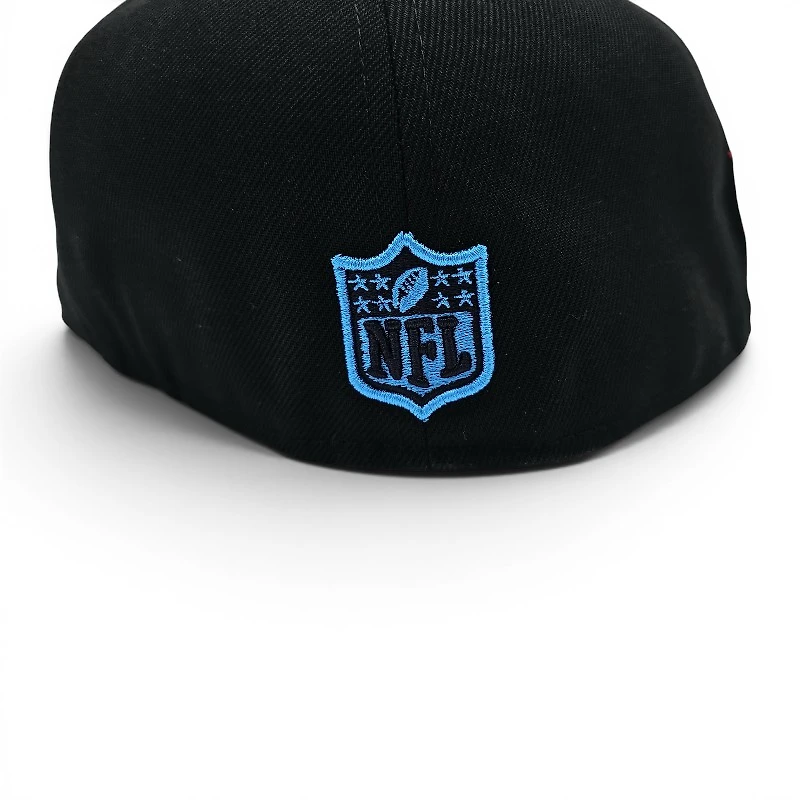 Denver Broncos Blucifer Black Leon the Lab 2004 Pro Bowl Patch Cardinal Blue UV New Era 59FIFTY Fitted Hat
