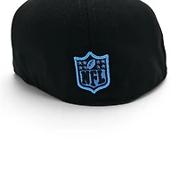 Denver Broncos Blucifer Black Leon the Lab 2004 Pro Bowl Patch Cardinal Blue UV New Era 59FIFTY Fitted Hat