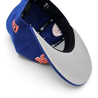 Denver Broncos Majestic Blue Leon the Lab Established 1960 Patch Grey UV New Era 59FIFTY Fitted Hat