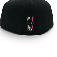Denver Nuggets Black Aurora Nights Leon the Lab City Patch Grey UV New Era 59FIFTY Fitted Hat