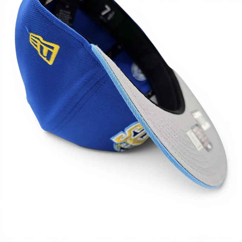 Denver Nuggets Blue Bead Radiant 2T Leon the Lab 2005 ASG Patch Grey UV New Era 59FIFTY Fitted Hat