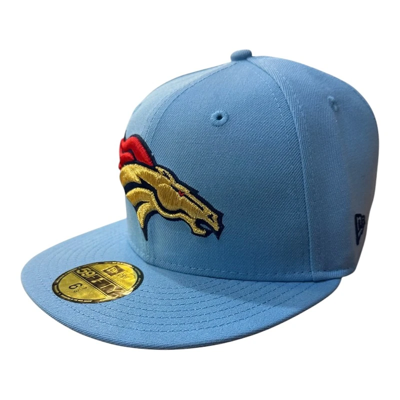 Denver Broncos Blue USA 250th Anniversary Patch Gray UV New Era 59FIFTY Fitted Hat