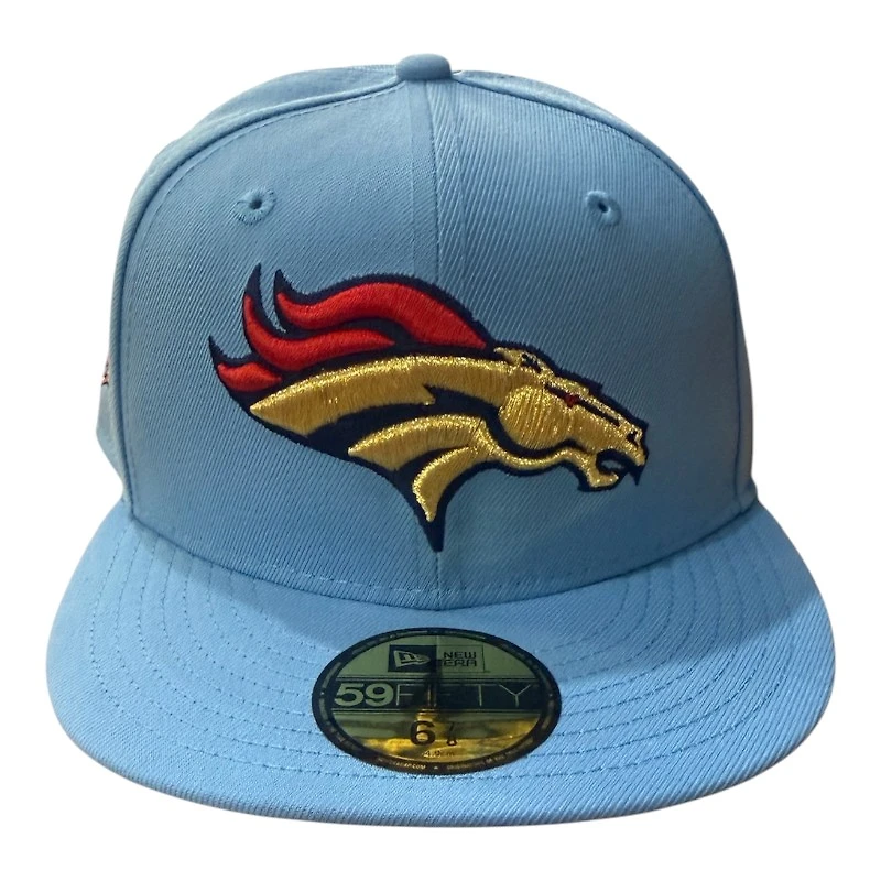 Denver Broncos Blue USA 250th Anniversary Patch Gray UV New Era 59FIFTY Fitted Hat