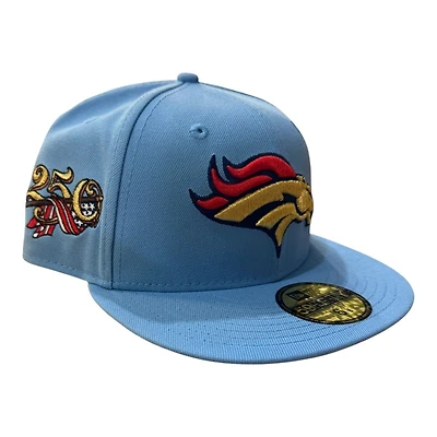 Denver Broncos Blue USA 250th Anniversary Patch Gray UV New Era 59FIFTY Fitted Hat