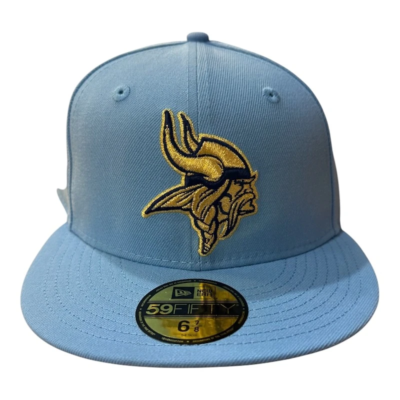 Minnesota Vikings Blue USA 250th Anniversary Patch Gray UV New Era 59FIFTY Fitted Hat