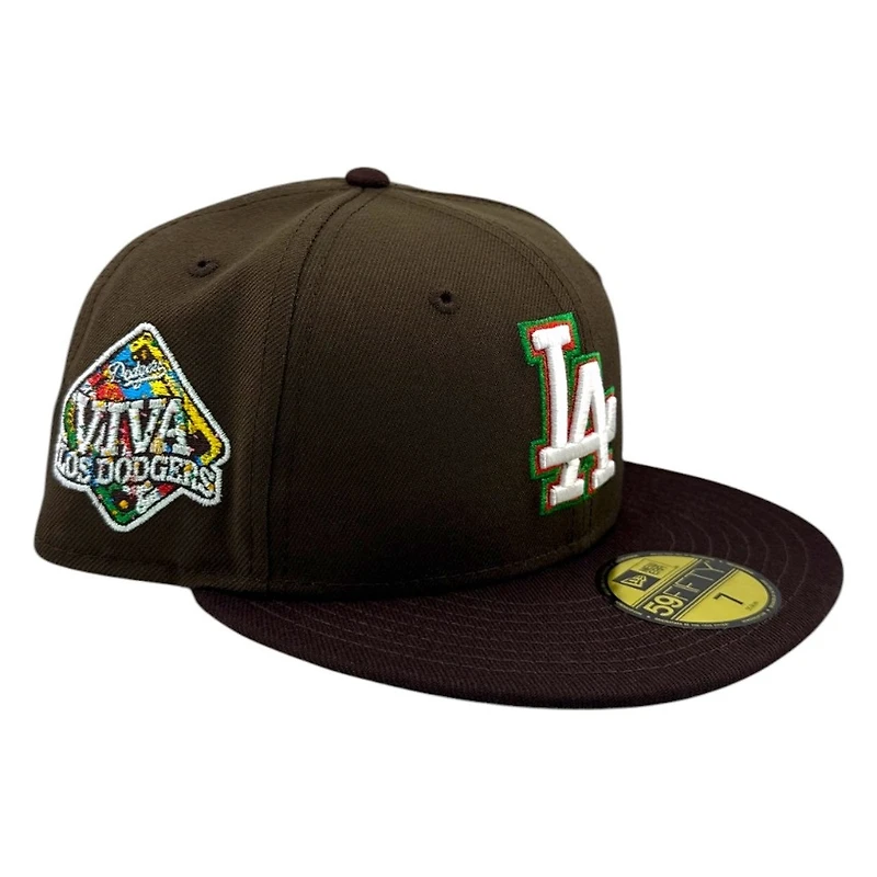 Los Angeles Dodgers Two Tone "Brown Pride" Viva Patch New Era 59FIFTY Fitted Hat