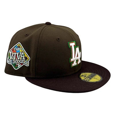 Los Angeles Dodgers Two Tone "Brown Pride" Viva Patch New Era 59FIFTY Fitted Hat