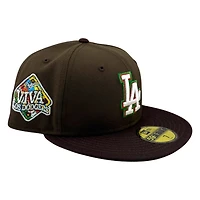 Los Angeles Dodgers Two Tone "Brown Pride" Viva Patch New Era 59FIFTY Fitted Hat
