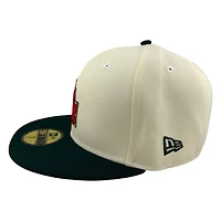 Los Angeles Dodgers Chrome Two Tone 100th Anniversary Patch New Era 59FIFTY Fitted Hat