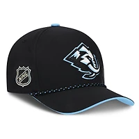 Utah Mammoth Black 2026 NHL Draft Double Logo Rope Fanatics Adjustable Snapback Hat
