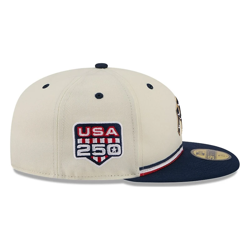 New York Yankees 2026 Fourth of July USA 250 Patch Era 59FIFTY Fitted Hat
