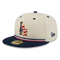 Los Angeles Dodgers 2026 Fourth of July USA 250 Patch New Era 59FIFTY Fitted Hat