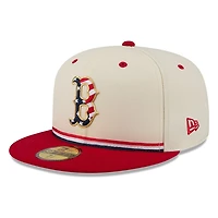Boston Red Sox 2026 Fourth of July USA 250 Patch New Era 59FIFTY Fitted Hat