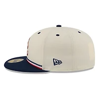 Atlanta Braves 2026 Fourth of July USA 250 Patch New Era 59FIFTY Fitted Hat