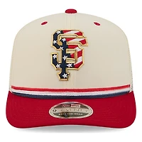 San Francisco Giants 2026 Fourth of July USA 250 Patch New Era 9SEVENTY Trucker Adjustable Snapback Hat