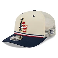 Los Angeles Dodgers 2026 Fourth of July USA 250 Patch New Era 9SEVENTY Trucker Adjustable Snapback Hat