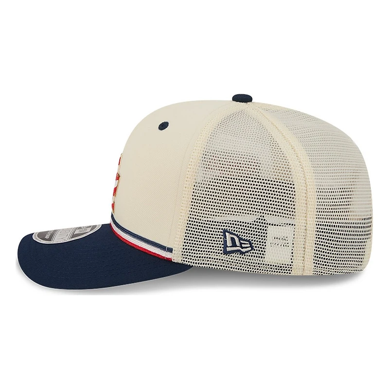 Los Angeles Dodgers 2026 Fourth of July USA 250 Patch New Era 9SEVENTY Trucker Adjustable Snapback Hat