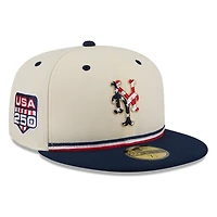 New York Mets 2026 Fourth of July USA 250 Patch Era 59FIFTY Fitted Hat