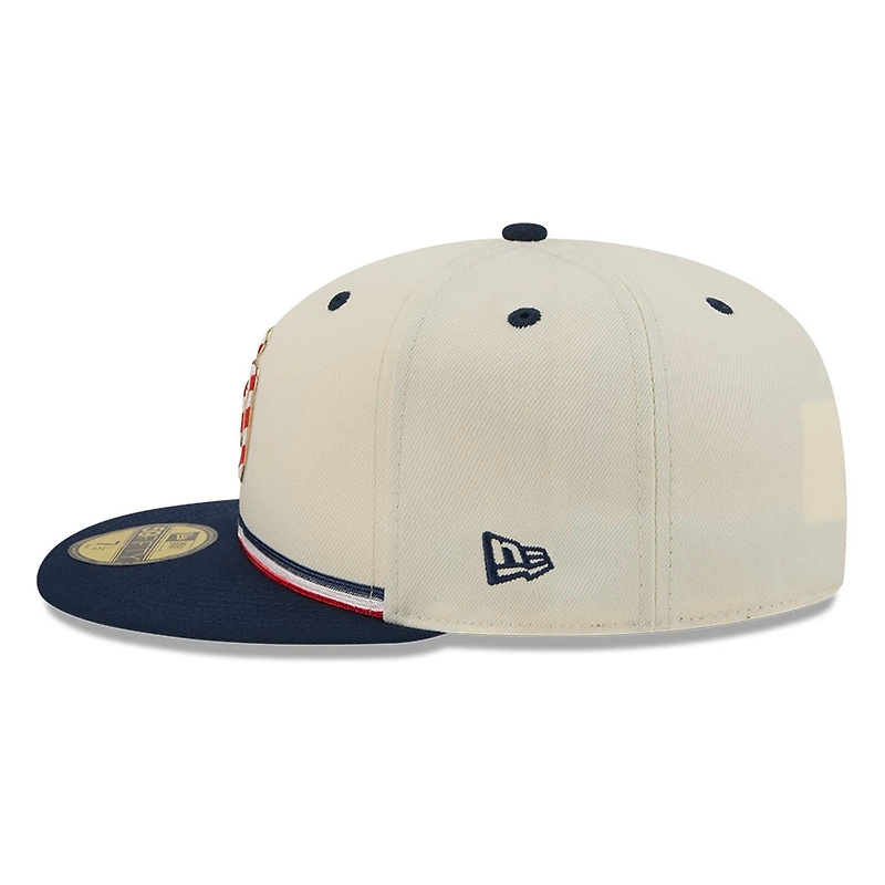 San Diego Padres 2026 Fourth of July USA 250 Patch New Era 59FIFTY Fitted Hat