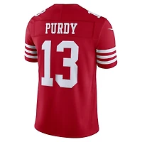San Francisco 49ers Brock Purdy Scarlet Nike Vapor F.U.S.E Stitched Limited Jersey