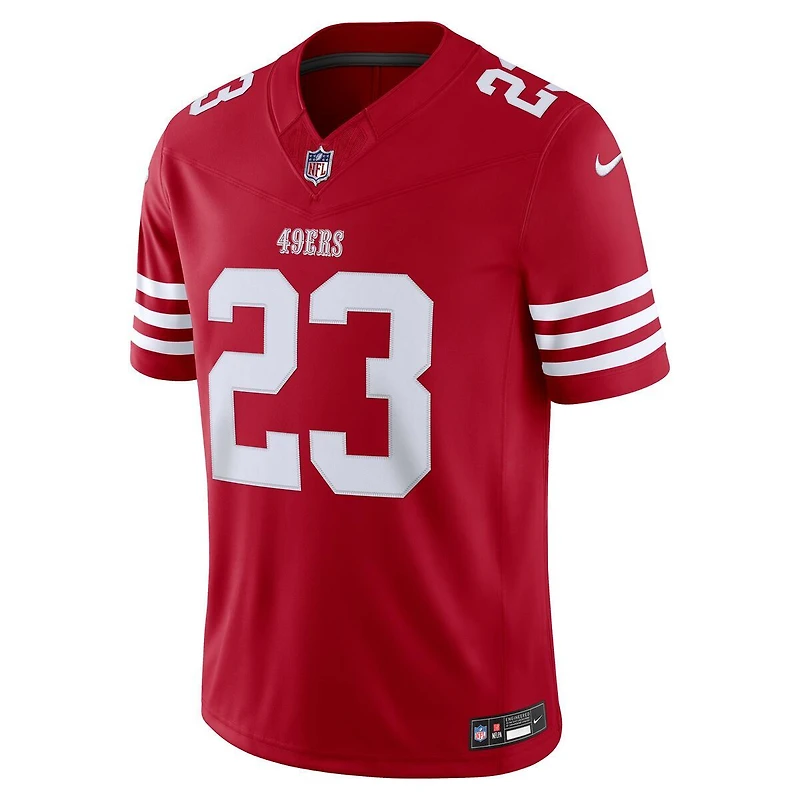 San Francisco 49ers Christian McCaffrey Scarlet Nike Vapor F.U.S.E Stitched Limited Jersey
