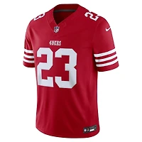 San Francisco 49ers Christian McCaffrey Scarlet Nike Vapor F.U.S.E Stitched Limited Jersey