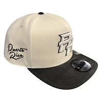 Puerto Rico Chrome and Black Camo Script Patch New Era 9FIFTY A-Frame Snapback Hat