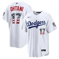Los Angeles Dodgers Shohei Ohtani White USA 250 Fourth Of July 2026 Home Nike Stadium Jersey