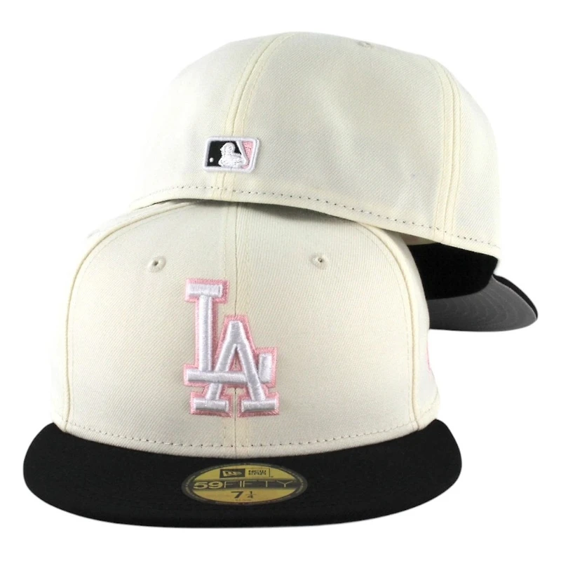 Los Angeles Dodgers Chrome Pink New Era 59FIFTY Fitted Hat