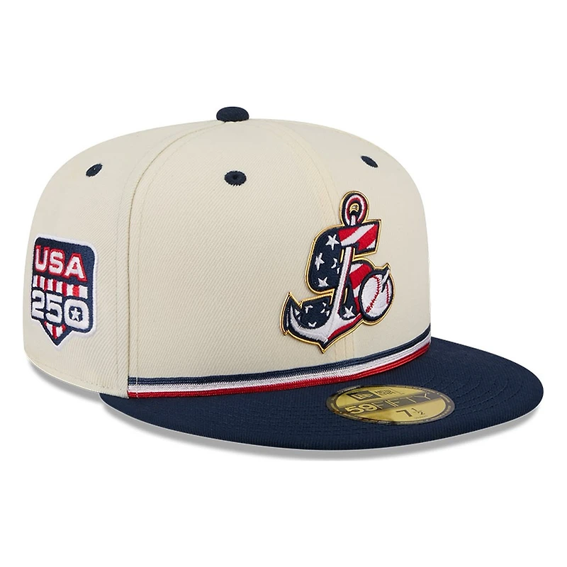 Stockton Ports 2026 Fourth of July USA 250 Patch New Era 59FIFTY Fitted Hat