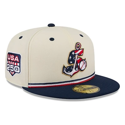 Stockton Ports 2026 Fourth of July USA 250 Patch New Era 59FIFTY Fitted Hat
