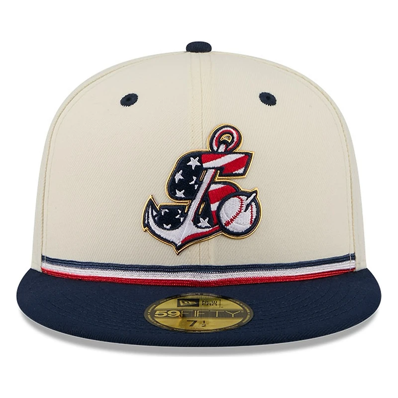 Stockton Ports 2026 Fourth of July USA 250 Patch New Era 59FIFTY Fitted Hat