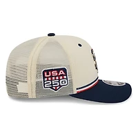San Diego Padres 2026 Fourth of July USA 250 Patch New Era 9SEVENTY Trucker Adjustable Snapback Hat